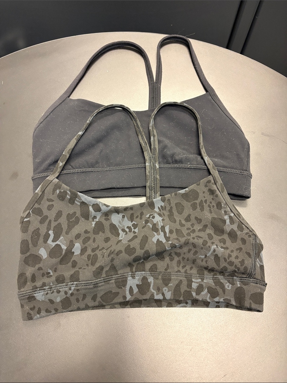 Lululemon Seamless Strappy Sports Bra Duo - Black & Leopard